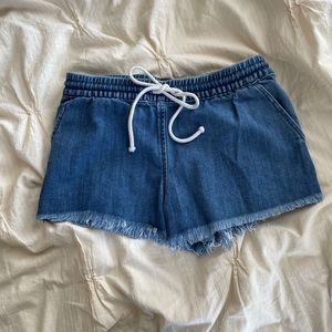 Aerie Drawstring Denim Shorts